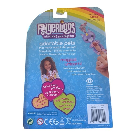 Fingerlings Baby Unicorn ALIKA Interactive Pet Toy 2016 NEW - Picture 3 of 3